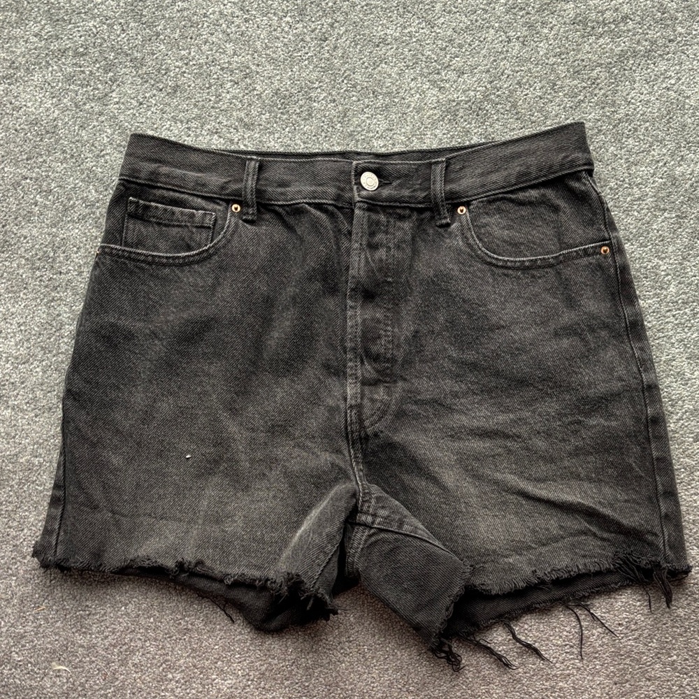 Black Denim Women Shorts